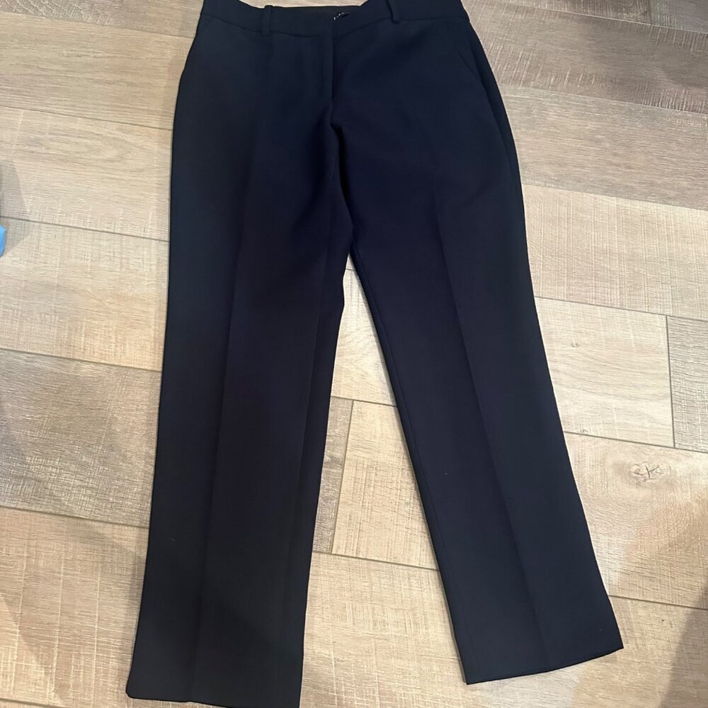 TALBOTS WOMENS HAMPSHIRE ANKLE 4P NAVY BLUE PANTS